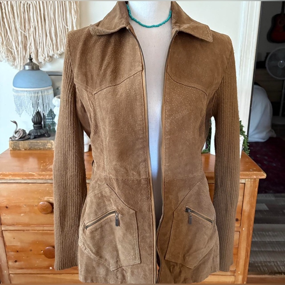 100% Genuine Suede Leather Vintage Jacket✨